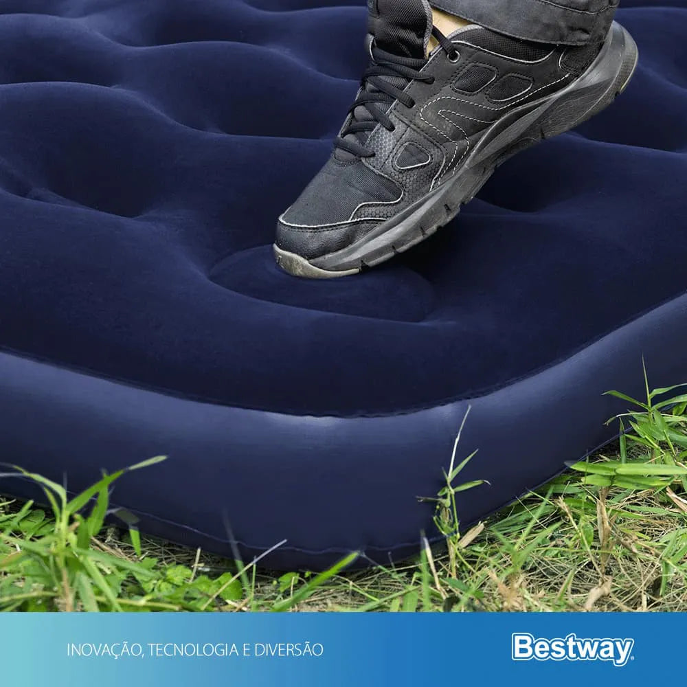 Colchão Inflável Casal Bestway com Inflador Embutido – 300kg, Conforto e Praticidade para Todas as Ocasiões