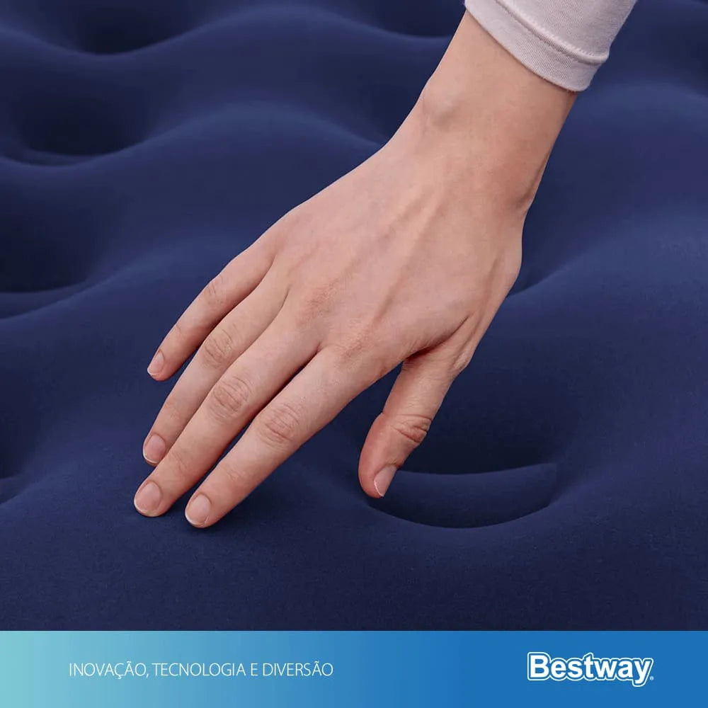 Colchão Inflável Casal Bestway com Inflador Embutido – 300kg, Conforto e Praticidade para Todas as Ocasiões