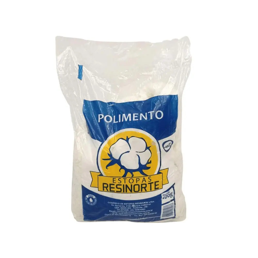 Estopa Branca Extra Resinorte 400g – Limpeza Pesada e Polimentos