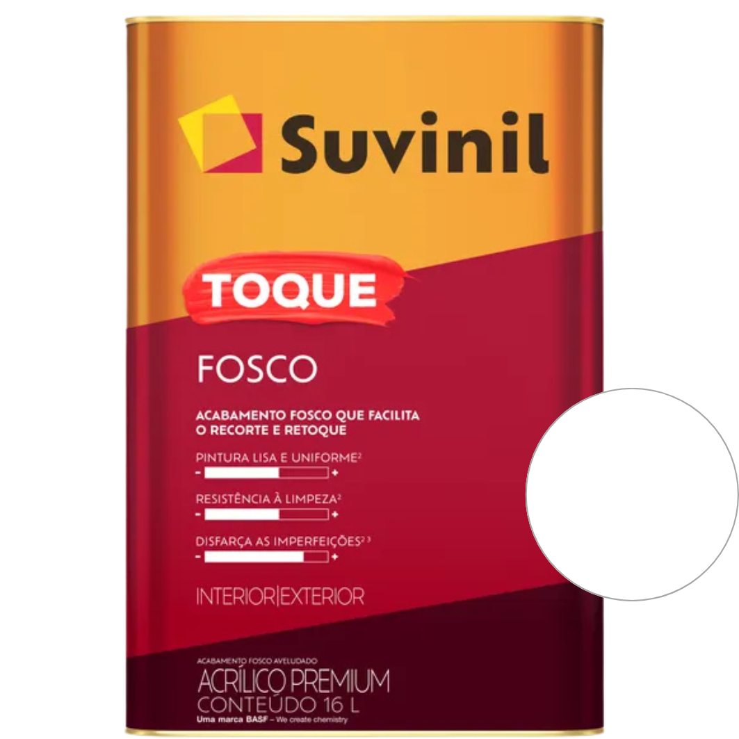 Tinta Suvinil Premium Acrílica Branco Toque Fosco