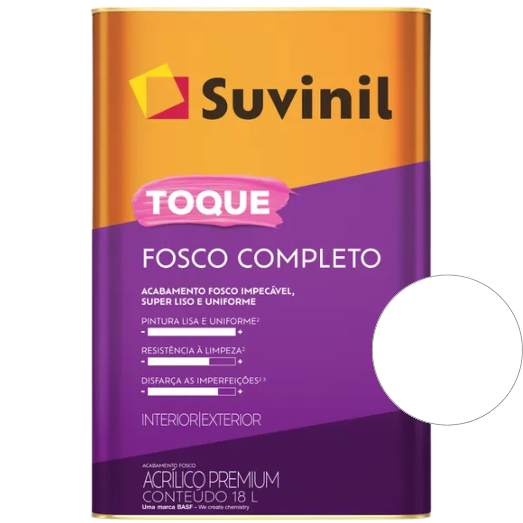 Tinta Suvinil Premium Acrílica Branco Fosco Completo