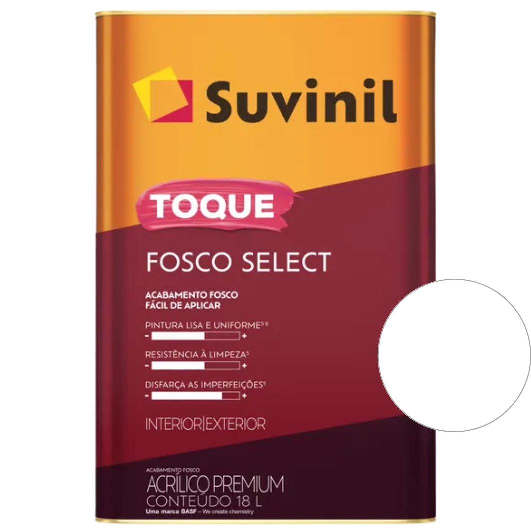 Tinta Suvinil Premium Acrílica Branco Fosco Select