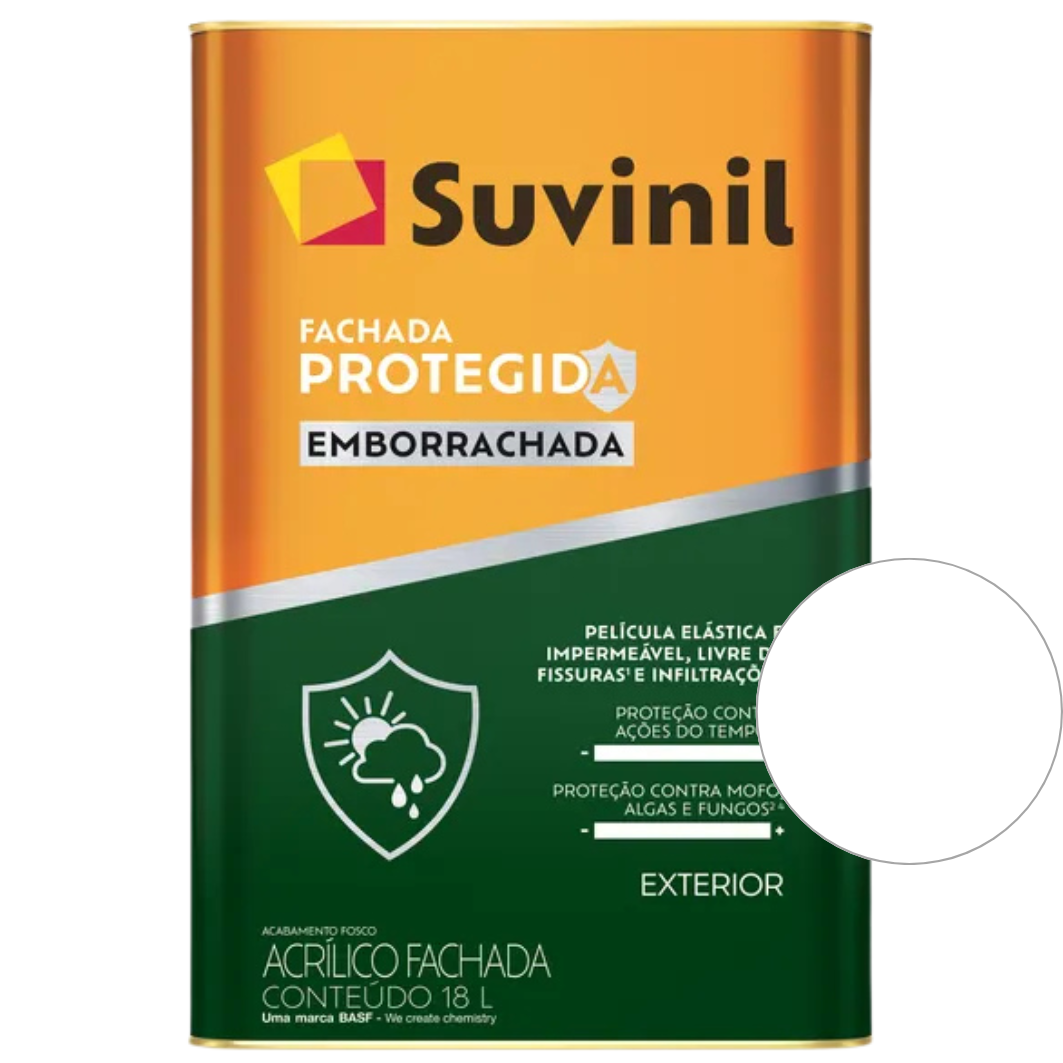 Tinta Suvinil Branco Acrílico Fachada Protegida Emborrachada