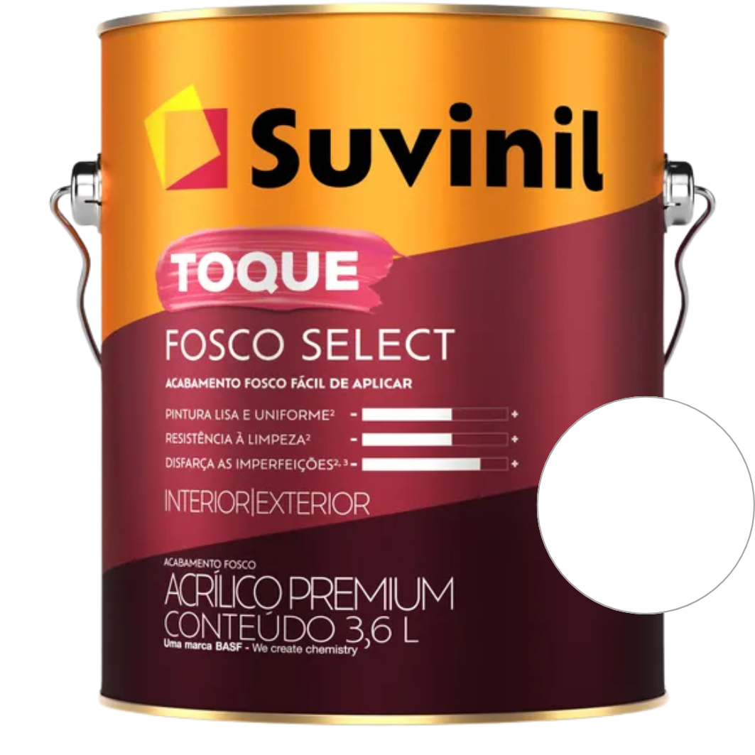 Tinta Suvinil Premium Acrílica Branco Fosco Select