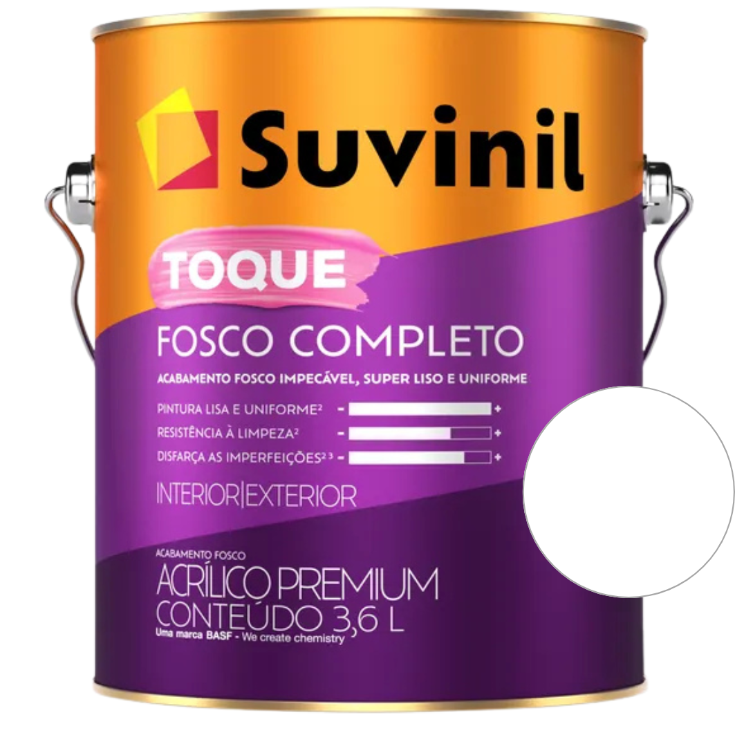 Tinta Suvinil Premium Acrílica Branco Fosco Completo