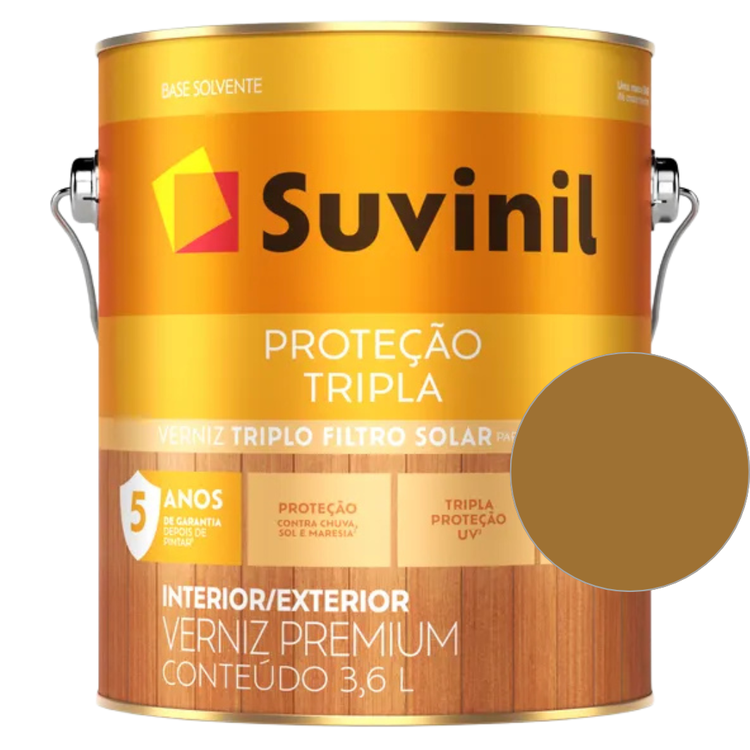 Verniz Suvinil Proteção Tripla Brilhante Base Solvente