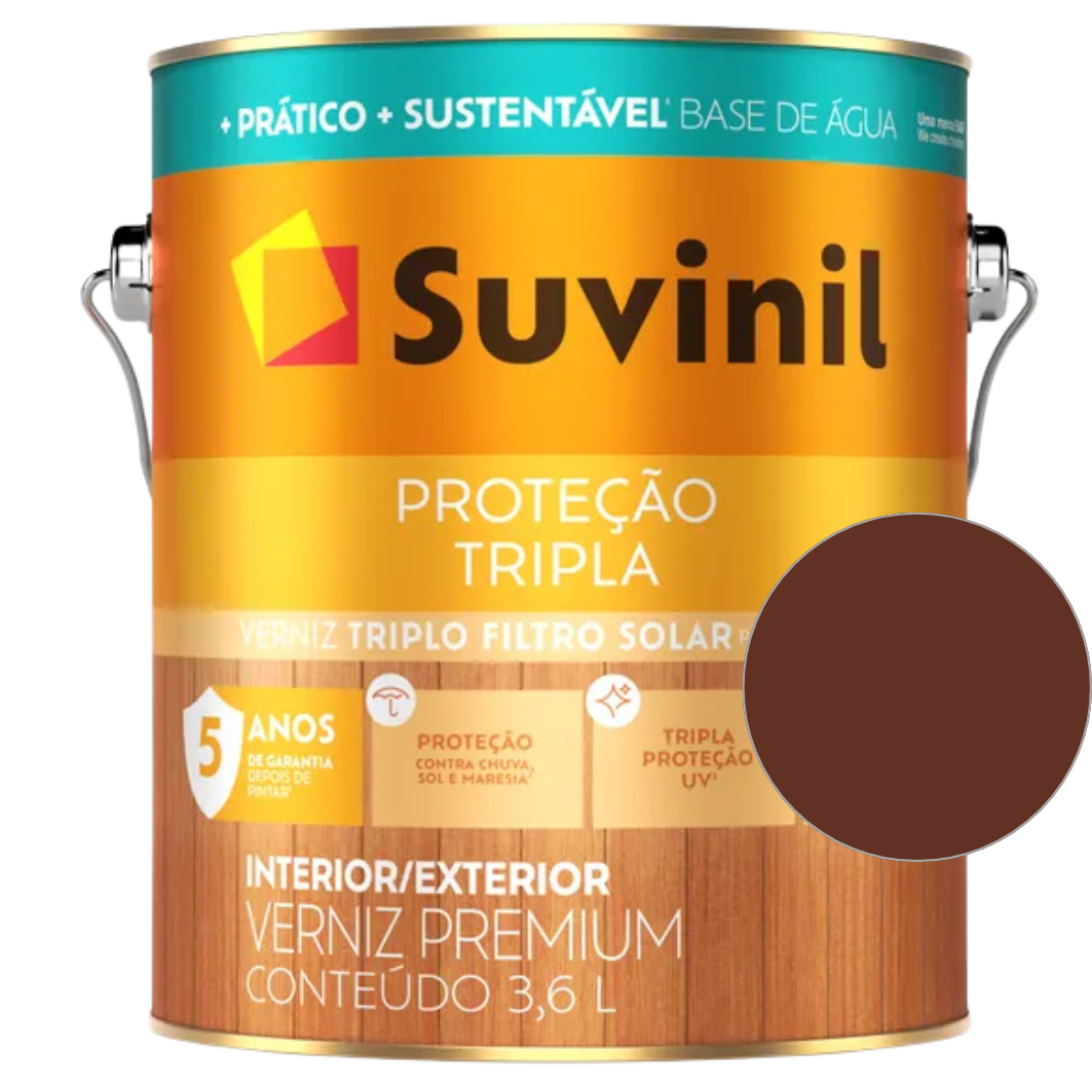 Verniz Suvinil Proteção Tripla Brilhante Base Água