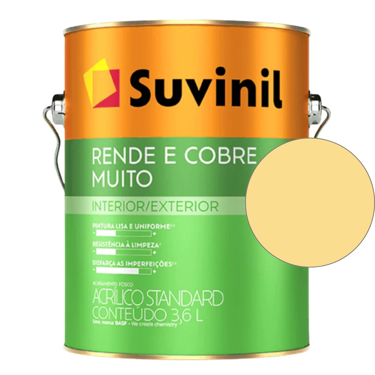 Tinta Suvinil Standard Acrílica Fosca Rende e Cobre 18L