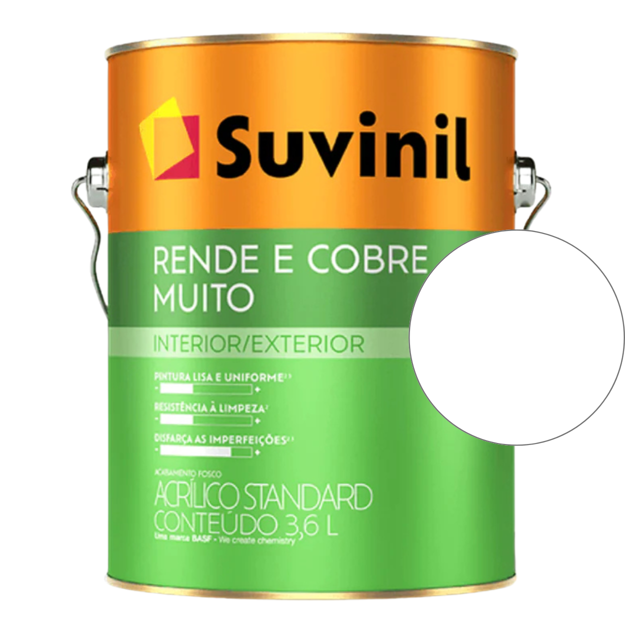 Tinta Suvinil Standard Acrílica Fosca Rende e Cobre 18L