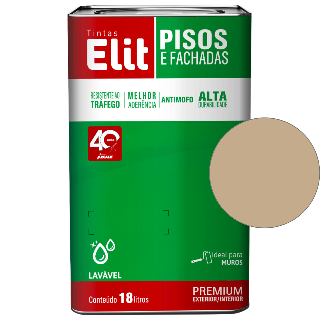 Tinta para Pisos e Fachadas  - ELIT