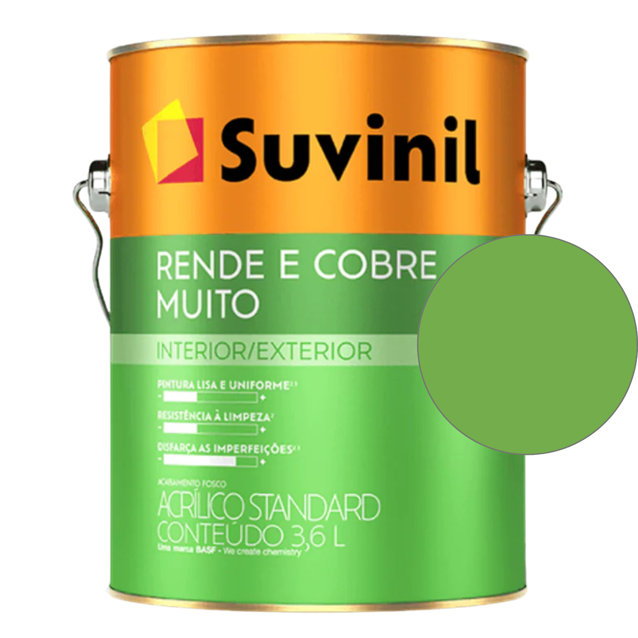 Tinta Suvinil Standard Acrílica Fosca Rende e Cobre 18L