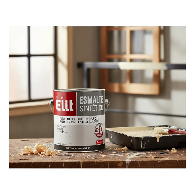 Esmalte Elit 3,6l Alta Resistência Brilhante Metais