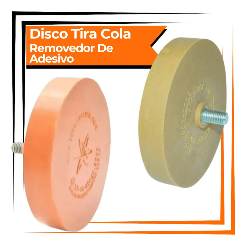 Disco Removedor De Cola E Adesivos Automotivo Profissional Marrom-claro