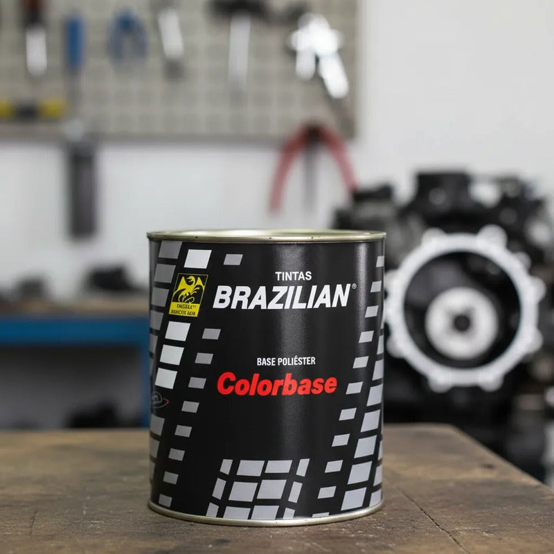 Tinta Automotiva Poliéster Preto Ninja Vw 95- 900ml