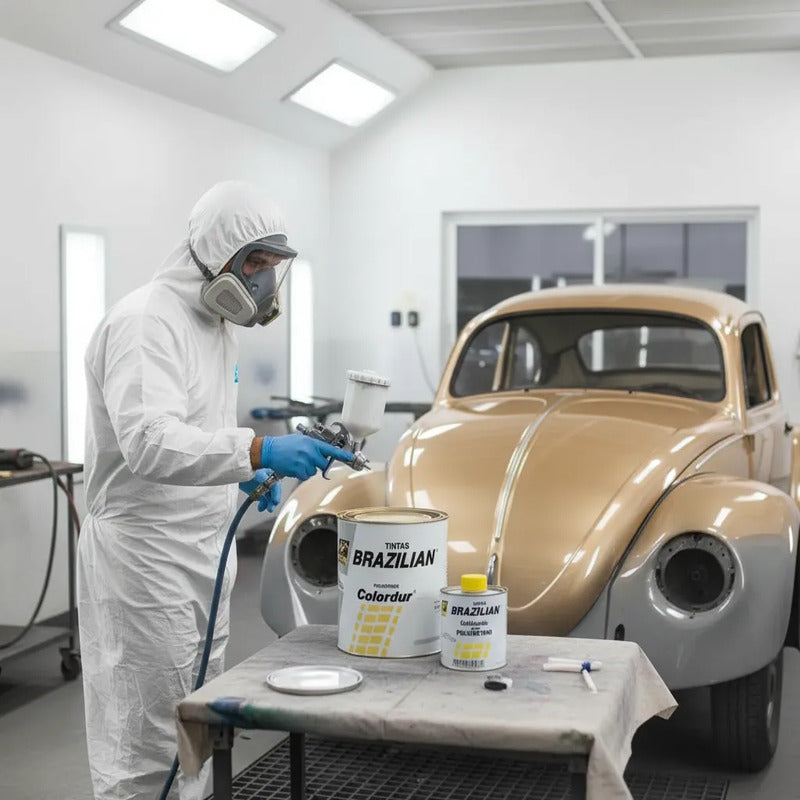 Tinta Pu Bege Ipanema Vw 79 675ml + Catalisador Brazilian