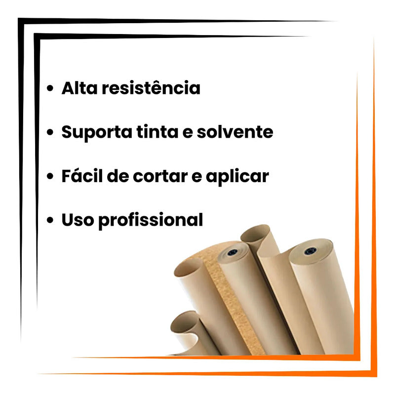 Papel Kraft Automotivo 90cm X 50m  Proteção Para Pintura