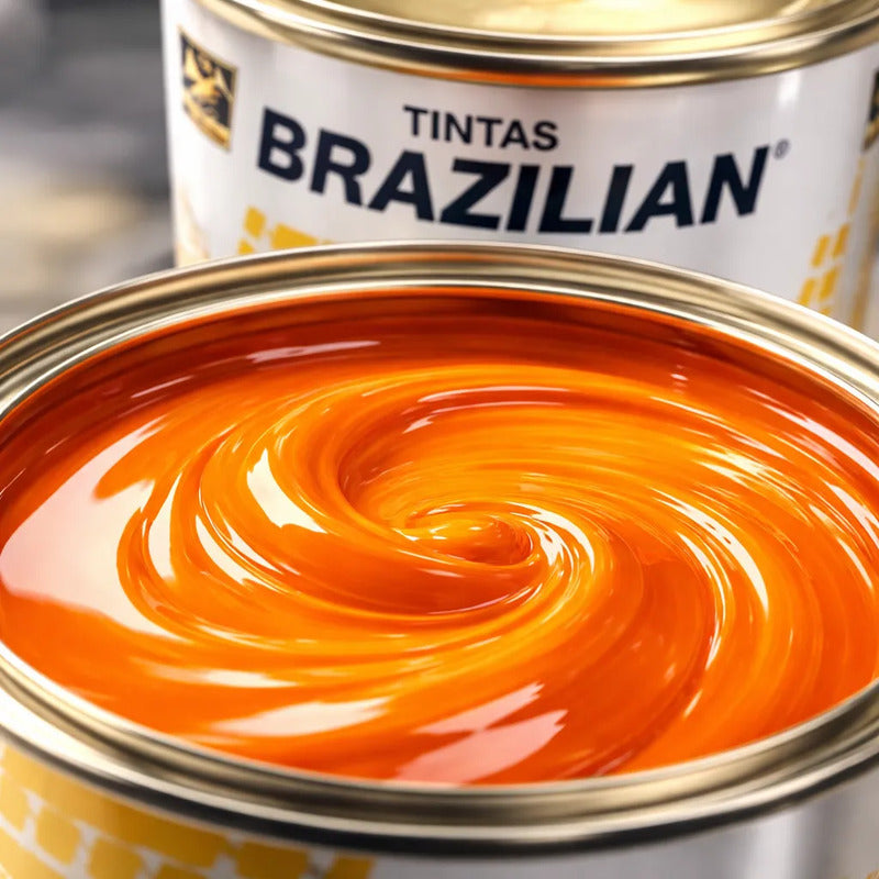 Tinta Pu Laranja Scania 78 675ml + Catalisador Brazilian