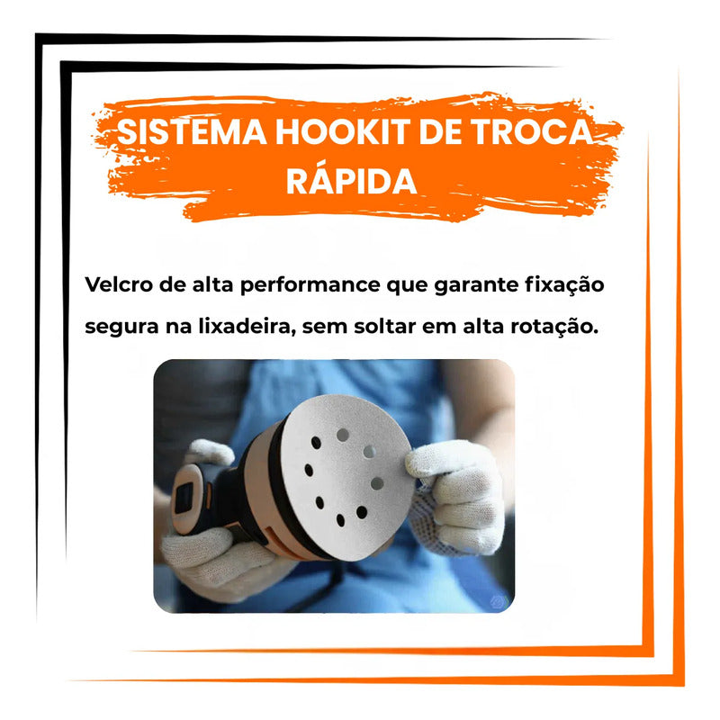 10 Lixas Hookit Norton A275 6 Polegadas - (escolha O Grão) 400