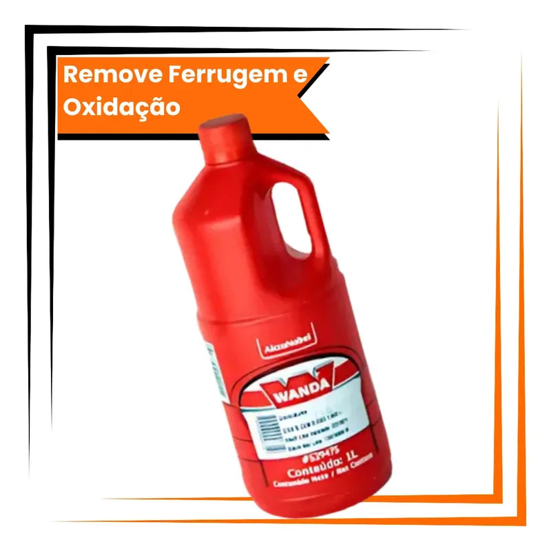 Desoxidante 1l Wanda Remove Ferrugem E Limpa Metais Incolor Incolor