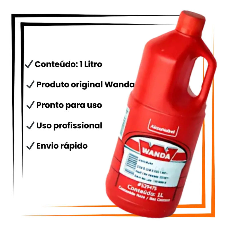 Desoxidante 1l Wanda Remove Ferrugem E Limpa Metais Incolor Incolor
