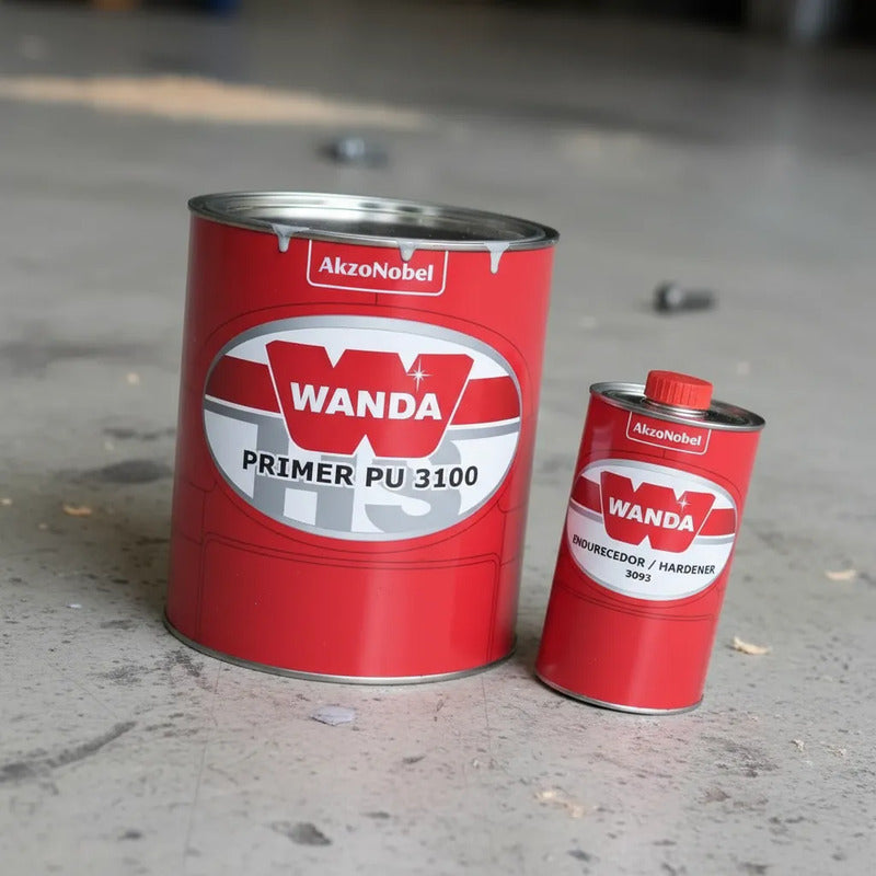 Primer Pu Wanda 3100 Automotivo + Catalisador Profissional