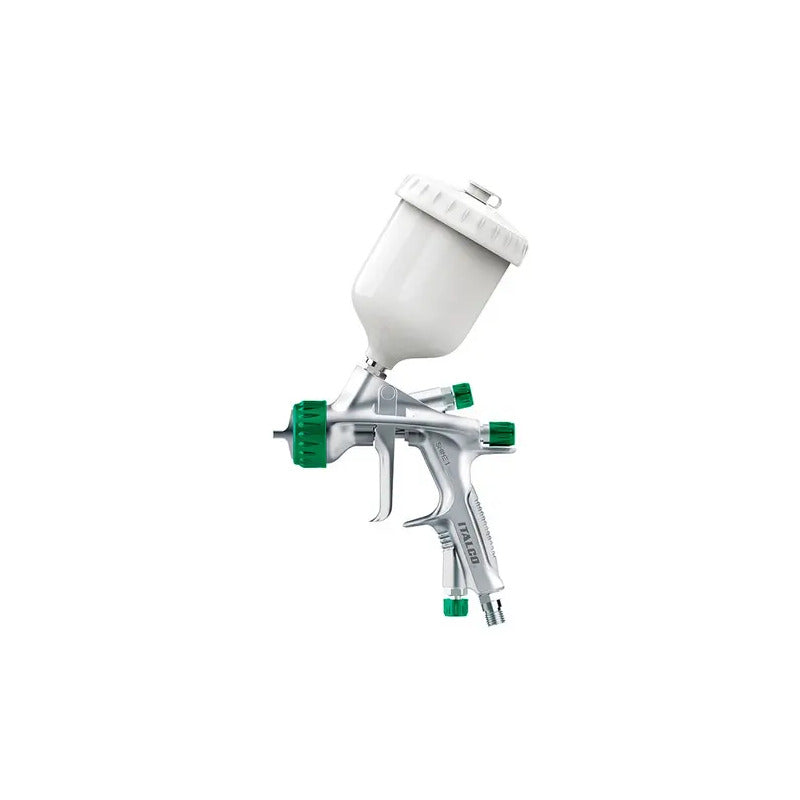 Pistola De Pintura Profissional Automotiva Italco Shine Hvlp 1,3mm Prata