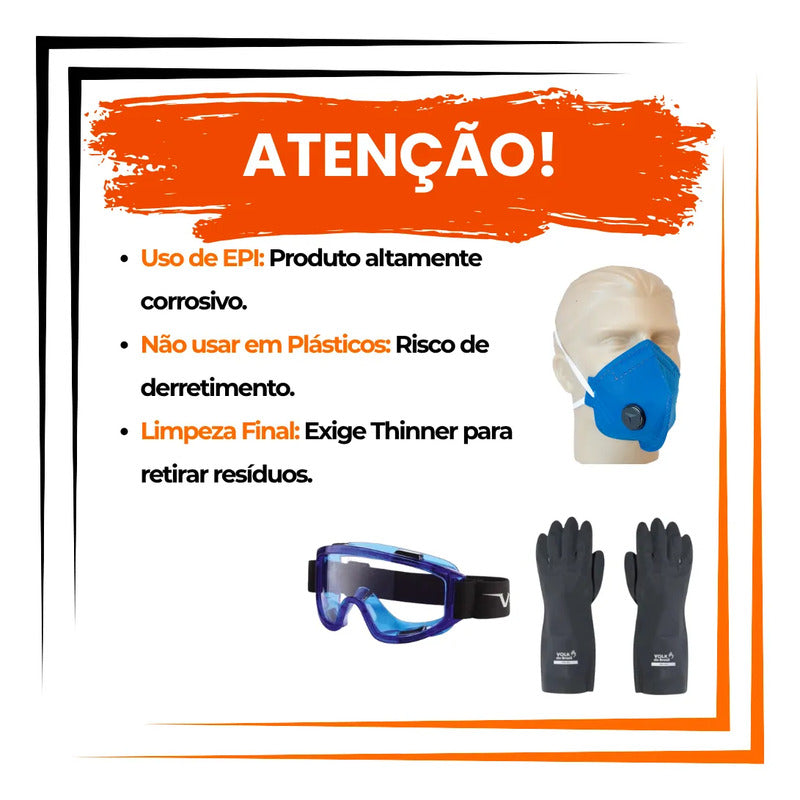 Removedor Pastoso 1l Maxi Rubber - Gel Para Madeira E Metal