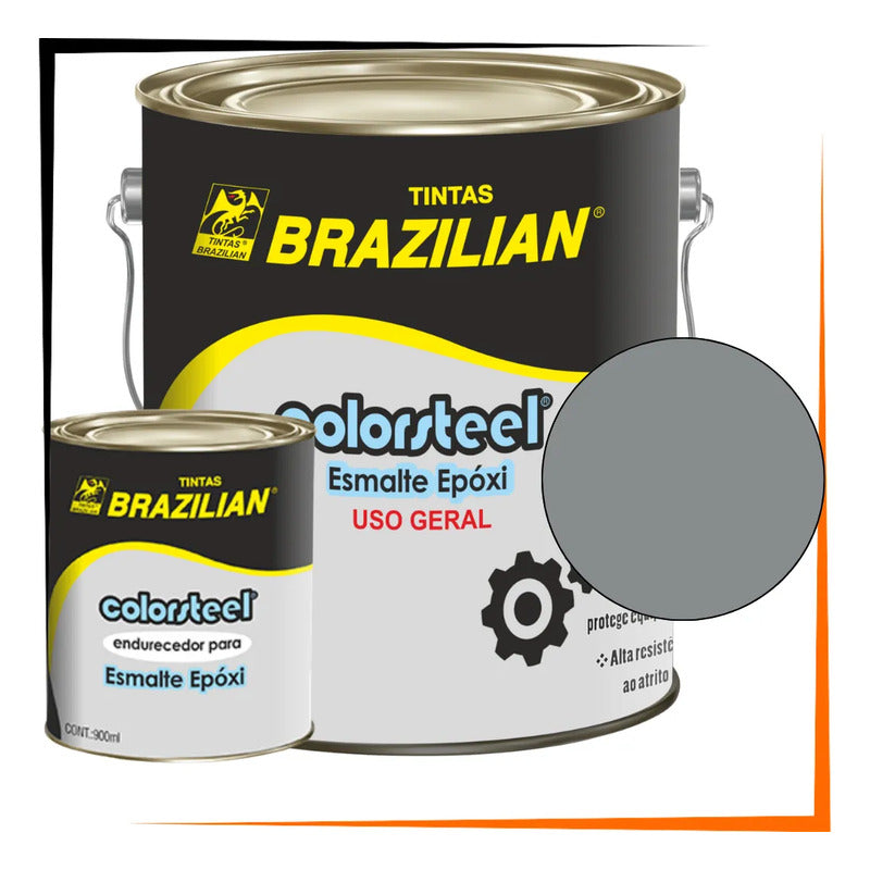Tinta Epóxi Alta Resistência + Endurecedor 3,6l Kit Profissi Primer Cinza Fosco