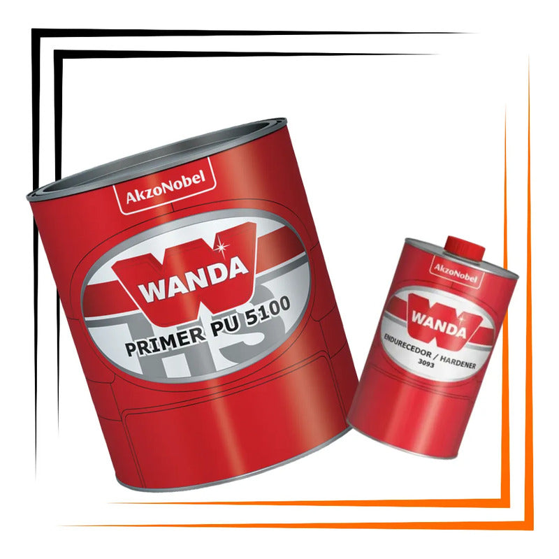 Primer Pu Wanda 5100 Automotivo + Catalisador Profissional