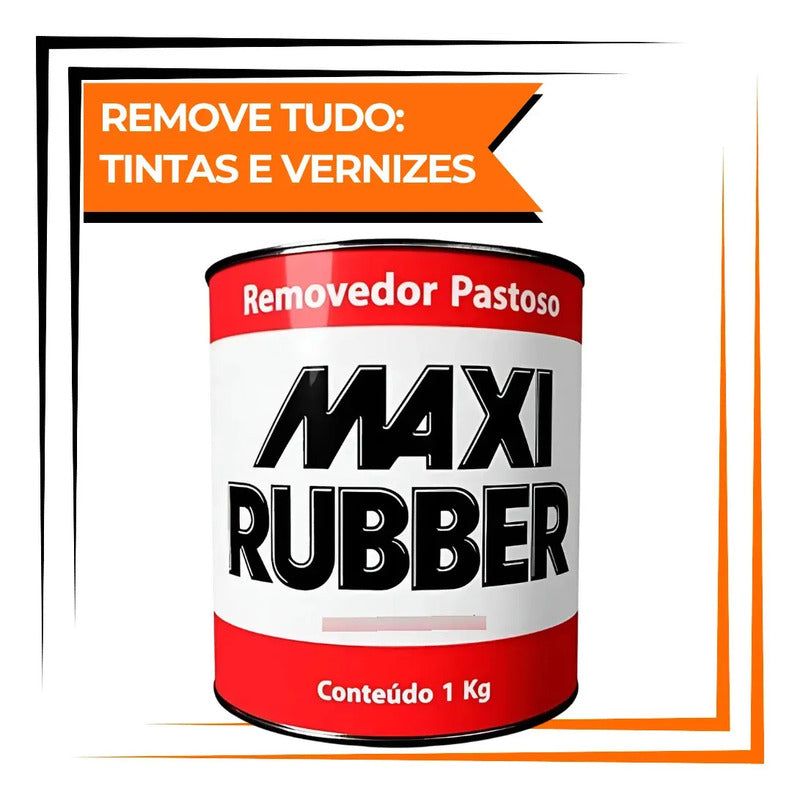 Removedor Pastoso Maxi Rubber Superfícies Madeira Metal