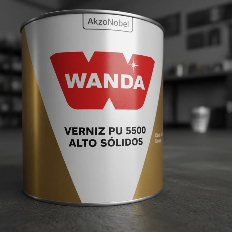 Kit 6 Verniz Pu Wanda 5500 750ml + Catalisador  Alto Brilho