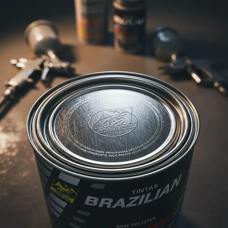 Tinta Automotiva Poliéster Branco Polar Hyundai - 900ml.