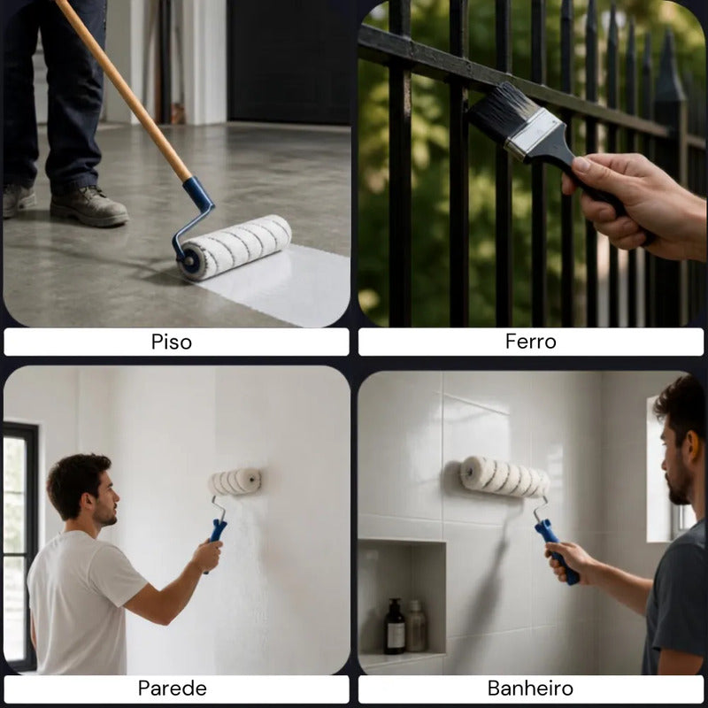 Kit Revestimento Epóxi Elit Multiuso 3,6l Componente A+b Cinza Escuro