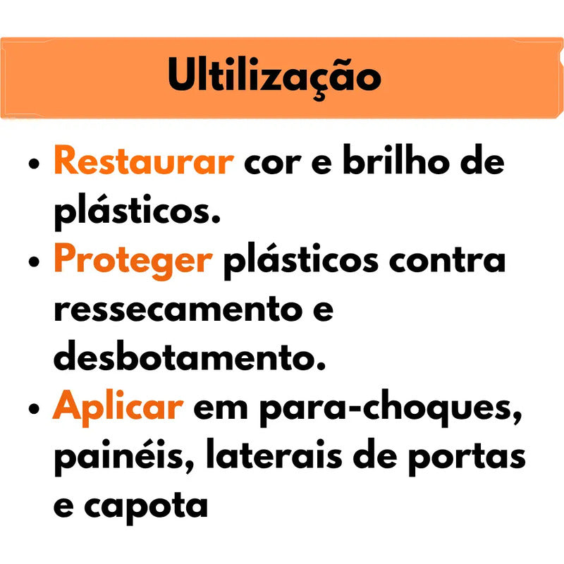 Restaurax 1,5 Litros Restaurador De Plásticos Vonnix