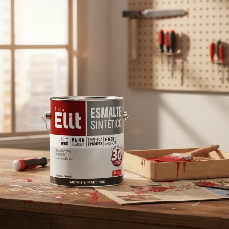 Esmalte Elit 3,6l Alta Resistência Brilhante Metais
