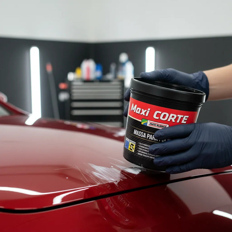 Massa De Polir 2 Maxi Corte 500g Maxi Rubber - Uso Automotiv