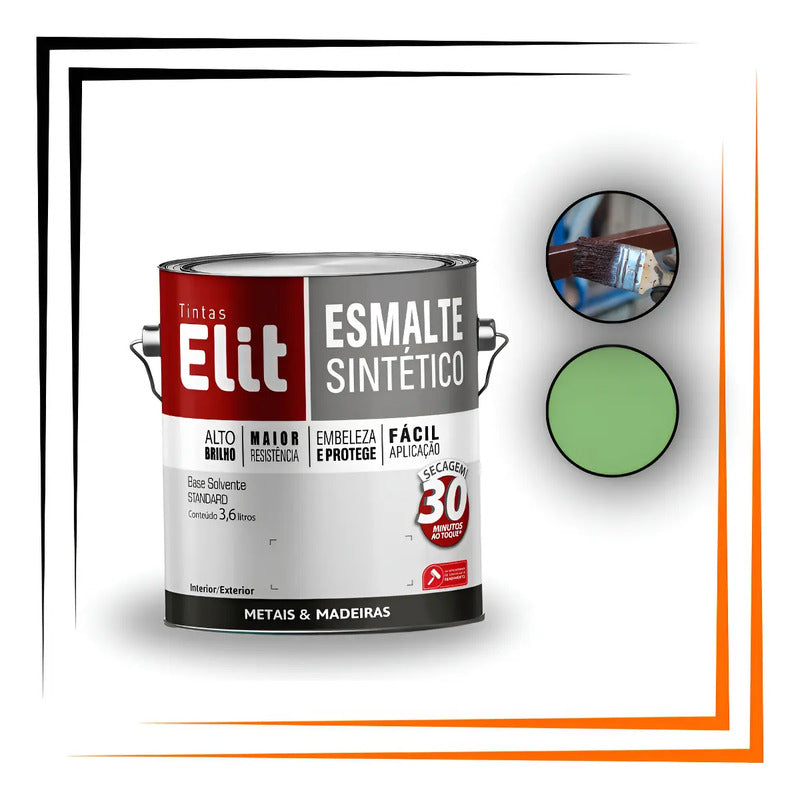 Esmalte Elit 3,6l Alta Resistência Brilhante Metais