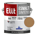 Esmalte Sintético Elit 3,6l Cores Brilhantes Metais/madeir Cor Marrom Conhaque