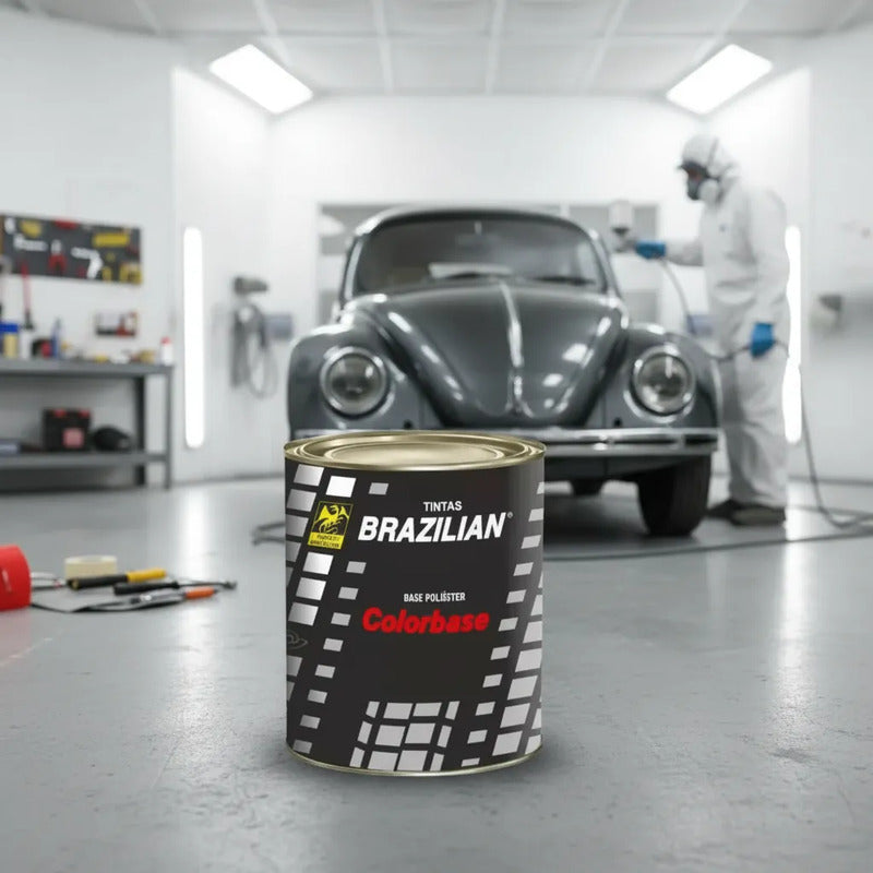 Tinta Automotiva Poliéster Cinza Quartzo 89 Vw - 900ml.