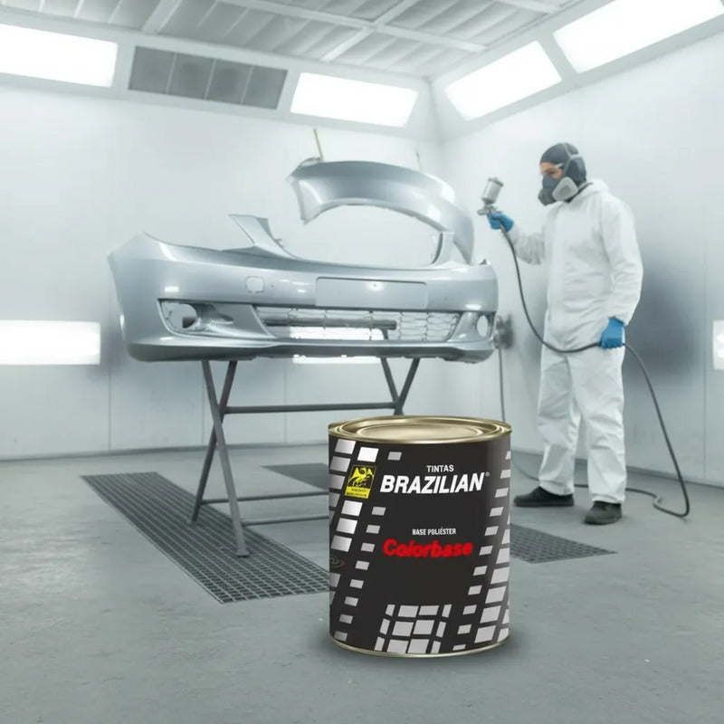 Tinta Automotiva Poliéster Prata Nevoa Met. Toyota - 900ml.