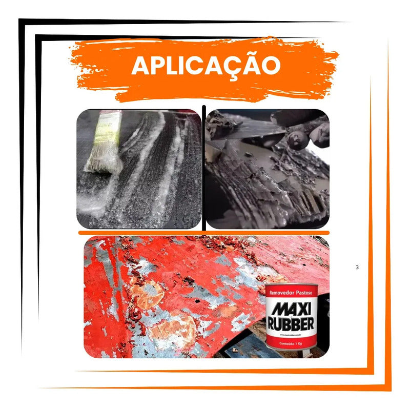 Removedor Pastoso Maxi Rubber Superfícies Madeira Metal