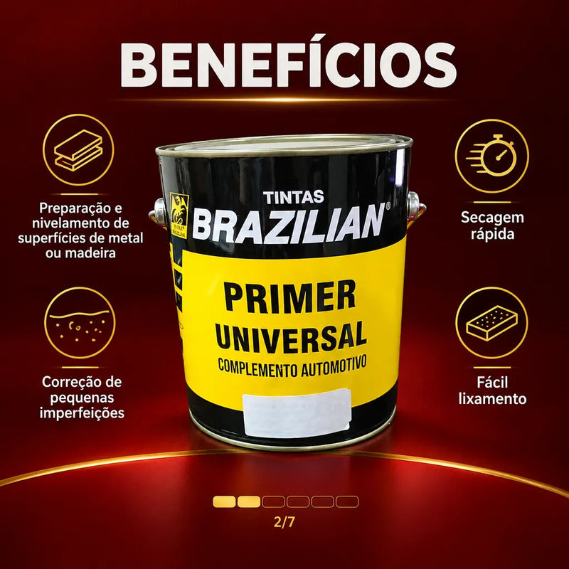 Primer Universal Vermelho Brazilian 3,6l Automotivo Madeira
