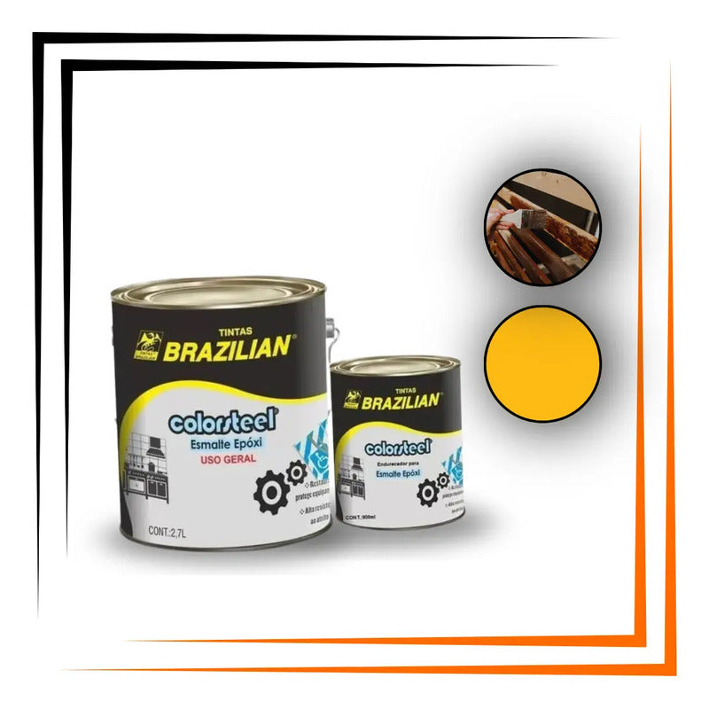 Tinta Epóxi Com Endurecedor Brazilian- 3,6l