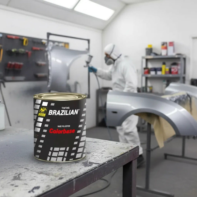 Tinta Automotiva Poliéster Prata Metálico Toyota 10 - 900ml.