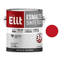 Tinta Esmalte Sintético Elit 3,6l Metais Madeiras Brilho Cor Vermelho