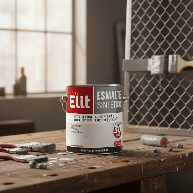 Esmalte Elit 3,6l Alta Resistência Brilhante Metais