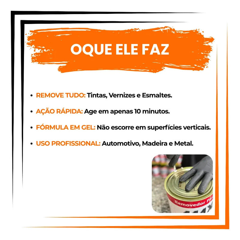 Removedor Pastoso Maxi Rubber Superfícies Madeira Metal