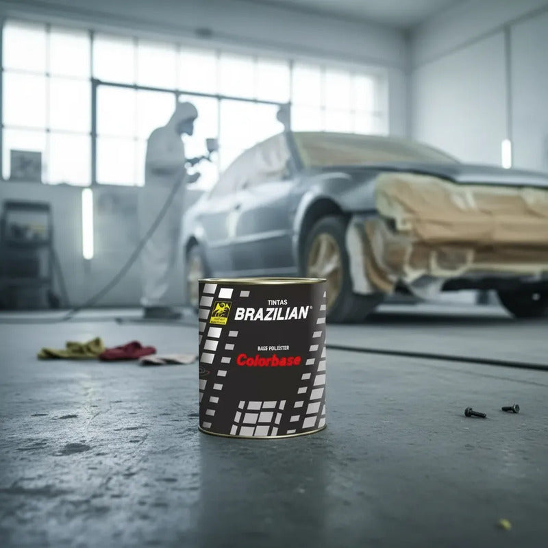 Tinta Automotiva Poliéster Cinza Magnesium Met. Hond- 900ml.