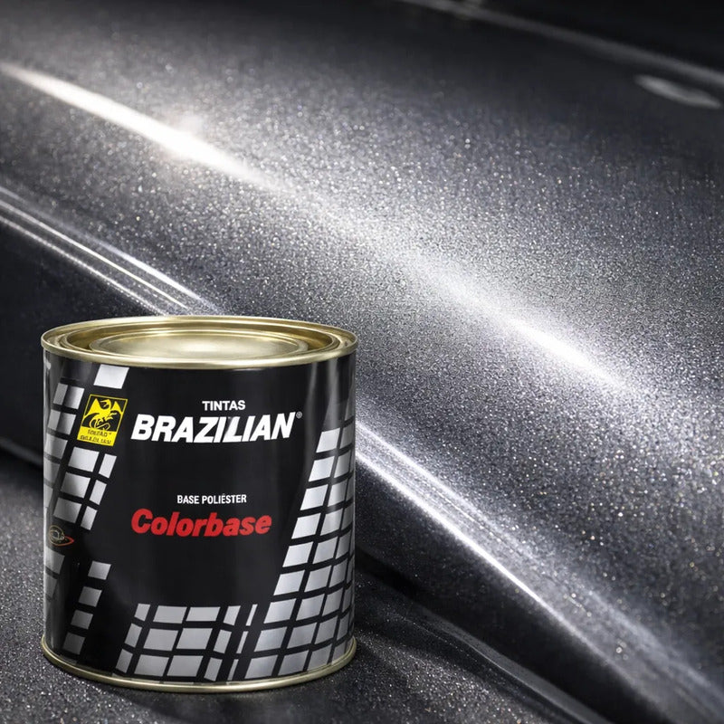 Tinta Automotiva Poliéster Cinza Steel Ll Met. - 900ml.
