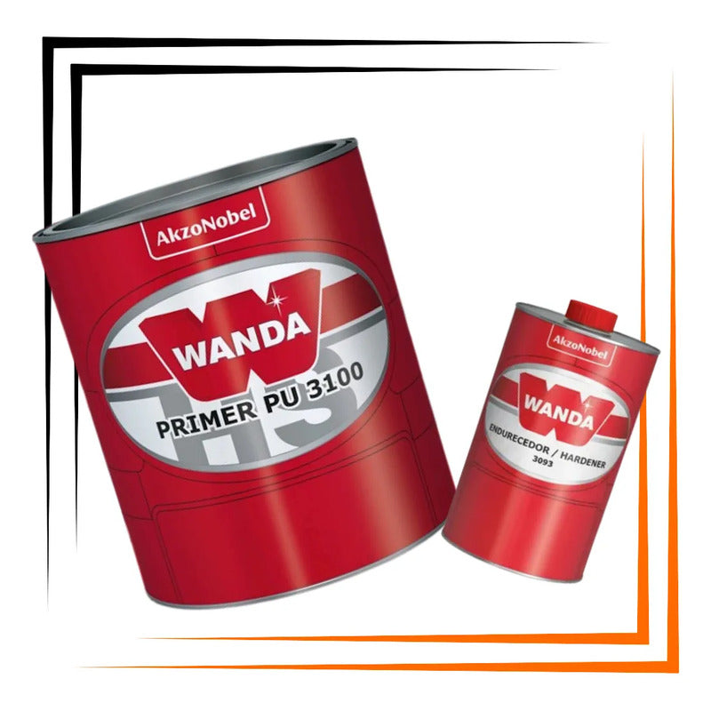 Primer Pu Wanda 3100 Automotivo + Catalisador Profissional